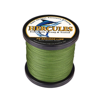 500M 547Yds Army Green 10lb-300lb HERCULES PE braid Fishing Line 8 Strands HERCULES